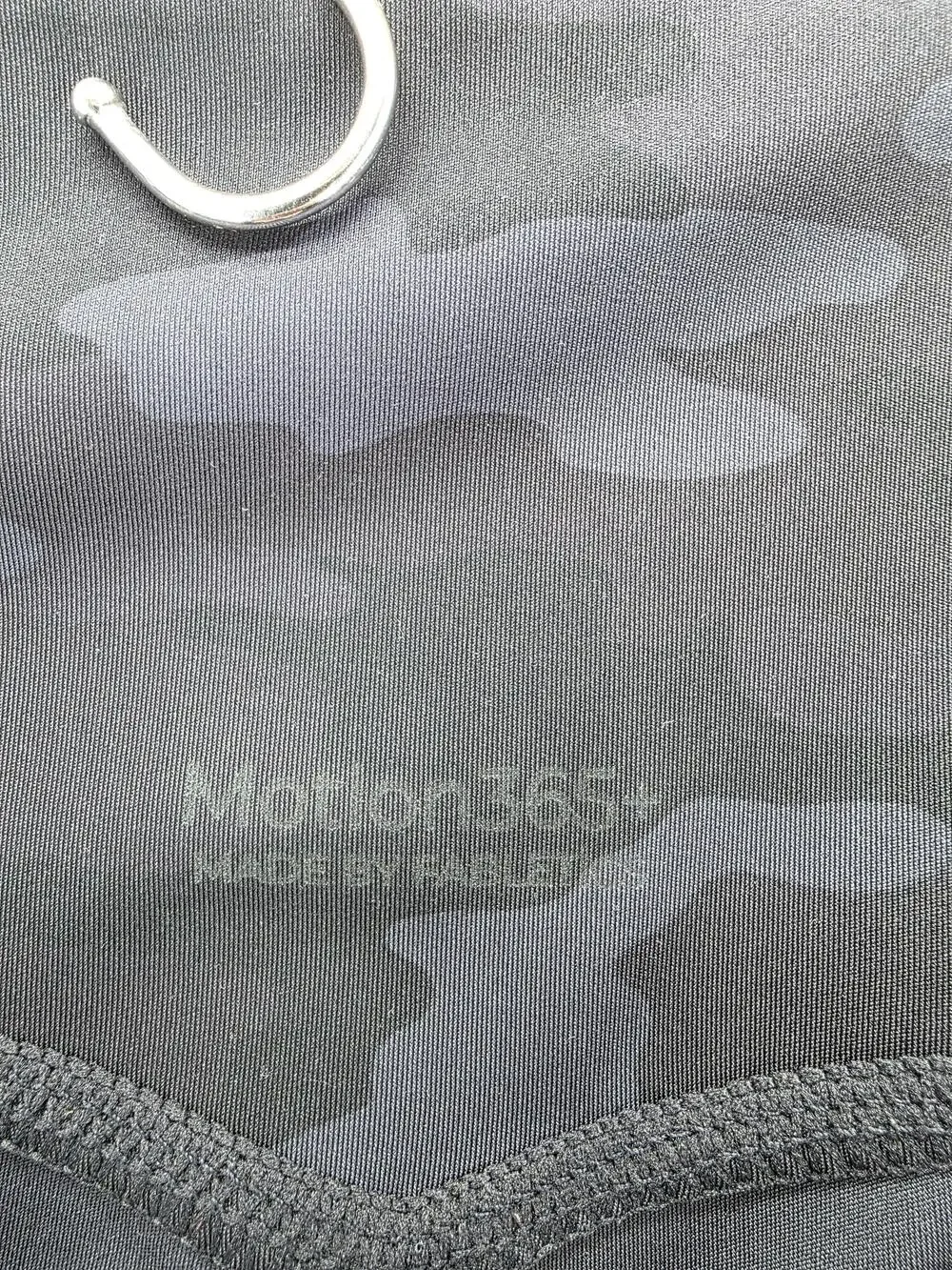 Fabletics Leggings Mens M Black Motion 365+ Compression Camo Pockets Stretch